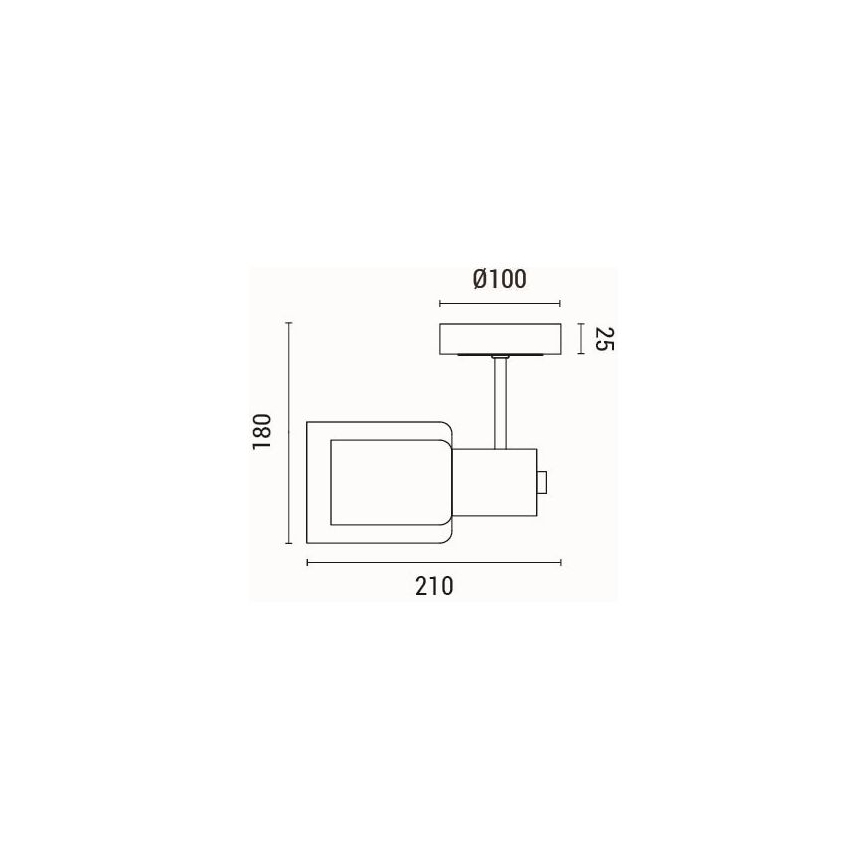Applique 1xE14/15W/230V
