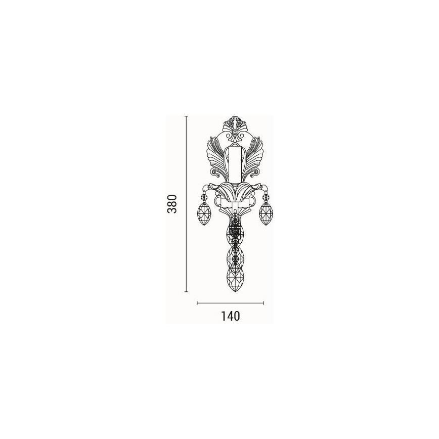 Applique 1xE14/15W/230V
