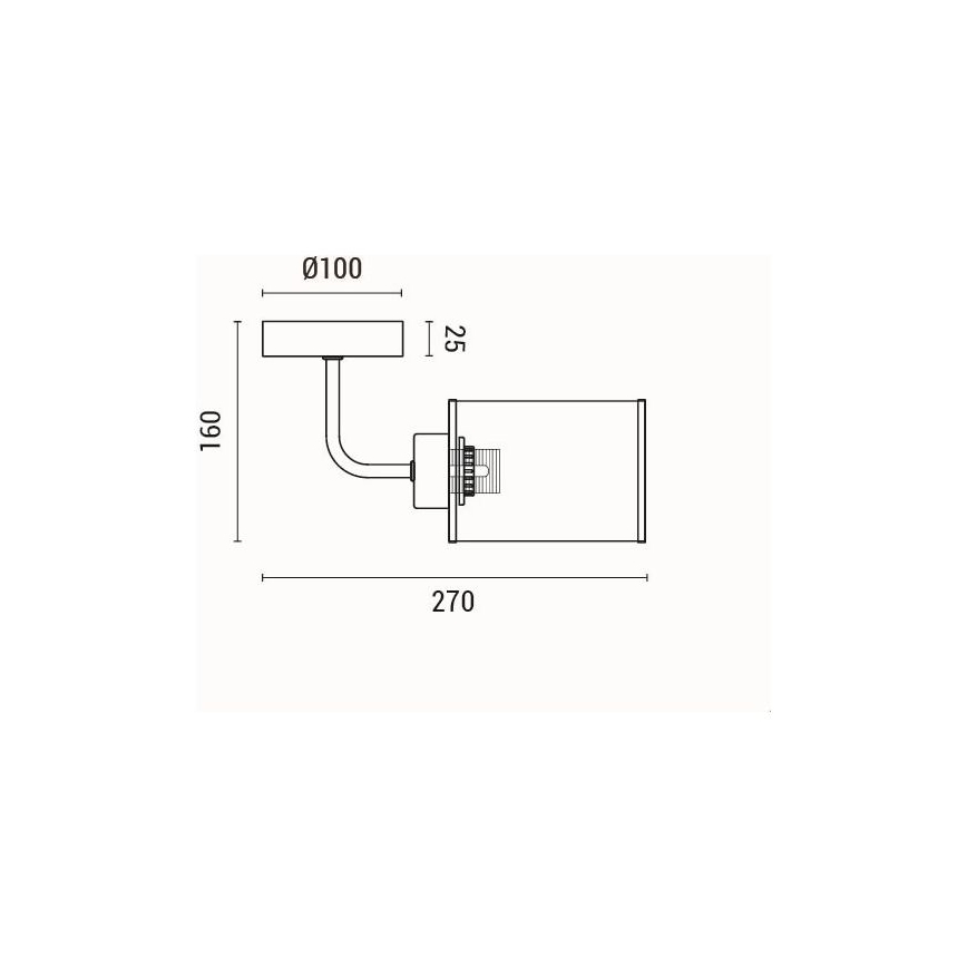 Applique 1xE27/60W/230V