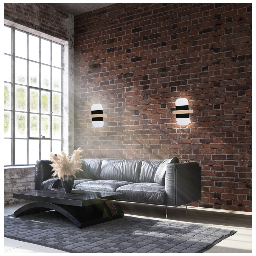 Applique a LED APRIL LED/6W/230V bianco/nero