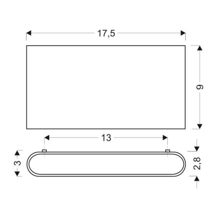 Applique a LED CARLI 2xLED/10W/230V