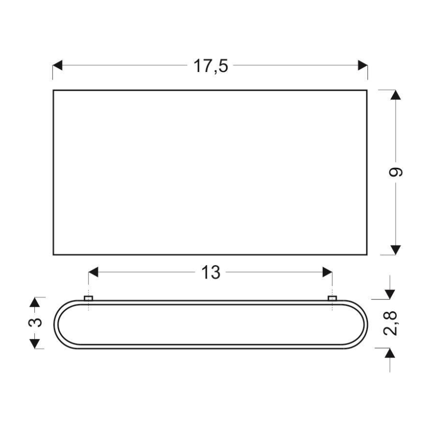Applique a LED CARLI 2xLED/10W/230V