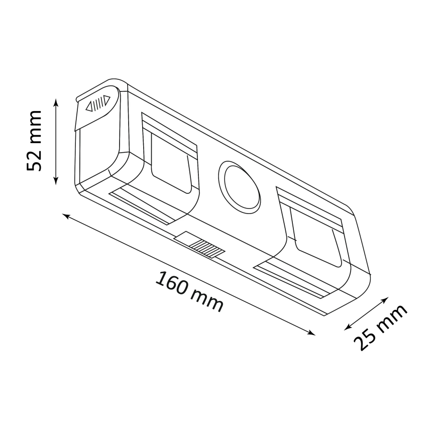 Applique a LED con sensore LED/3xAAA/4,5V