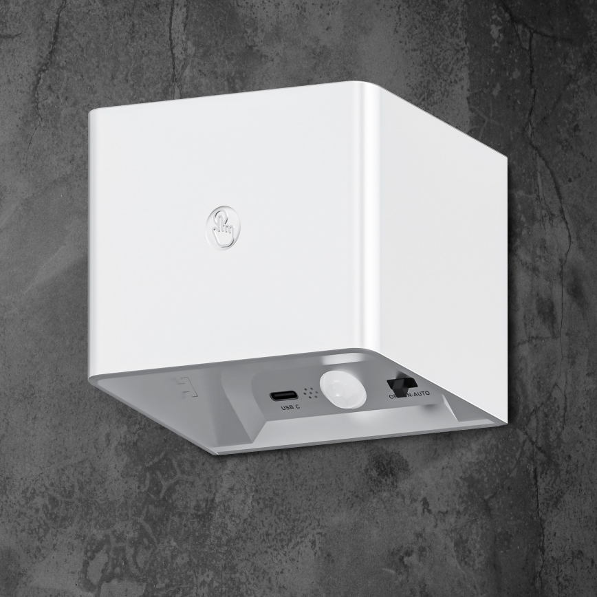 LED Dimmerabile muro touch chiaro con sensore MIRI LED/2,5W/3,7V 3000/4000/6400K 4000 mAh bianco