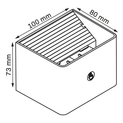 LED Dimmerabile muro touch chiaro con sensore MIRI LED/2,5W/3,7V 3000/4000/6400K 4000 mAh bianco