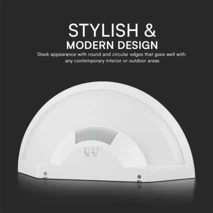 Applique a LED da bagno con sensore SAMSUNG CHIP LED/10W/230V 4000K IP54 bianco