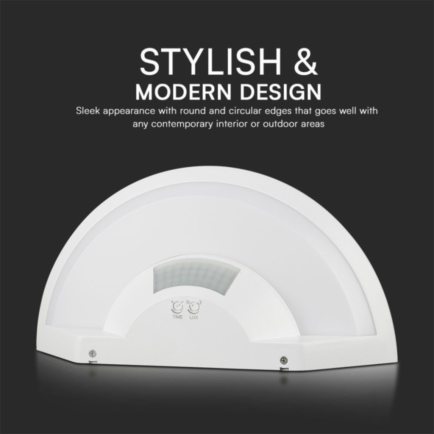 Applique a LED da bagno con sensore SAMSUNG CHIP LED/10W/230V 4000K IP54 bianco