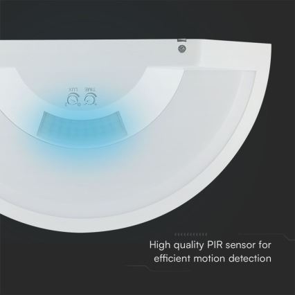 Applique a LED da bagno con sensore SAMSUNG CHIP LED/10W/230V 4000K IP54 bianco