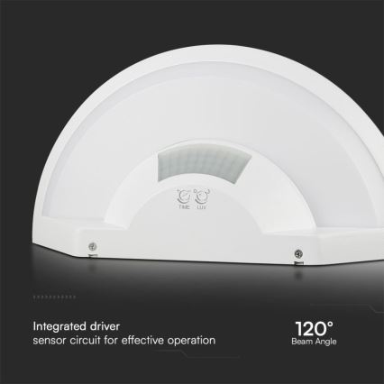 Applique a LED da bagno con sensore SAMSUNG CHIP LED/10W/230V 4000K IP54 bianco