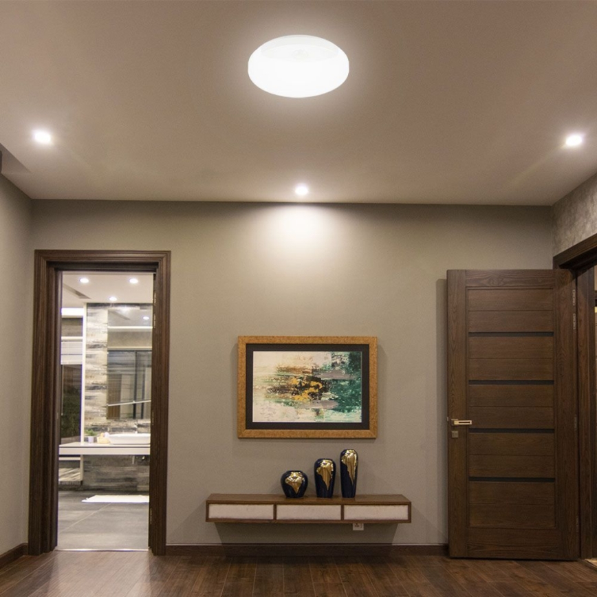 Applique a LED da bagno con sensore SAMSUNG CHIP LED/15W/230V 3000/4000/6000K IP44 bianco