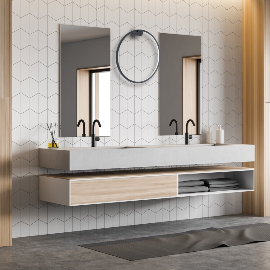 Applique a LED da bagno SATURNO LED/25W/230V IP44 antracite