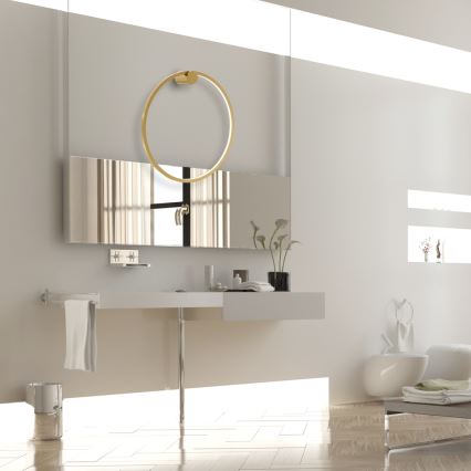 Applique a LED da bagno SATURNO LED/25W/230V IP44 oro