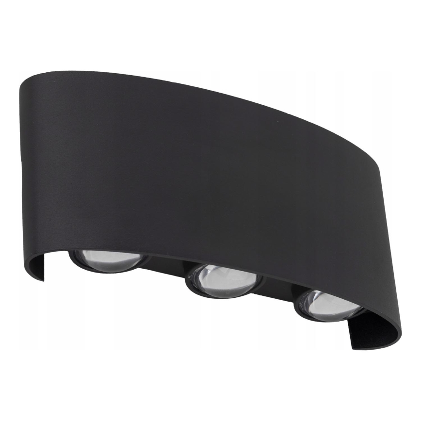 Applique a LED da esterno ARROW 6xLED/1W/230V IP54 nero