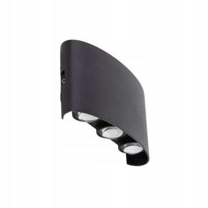 Applique a LED da esterno ARROW 6xLED/1W/230V IP54 nero