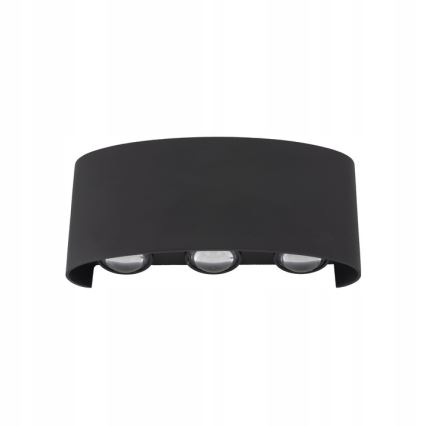Applique a LED da esterno ARROW 6xLED/1W/230V IP54 nero