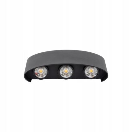 Applique a LED da esterno ARROW 6xLED/1W/230V IP54 nero