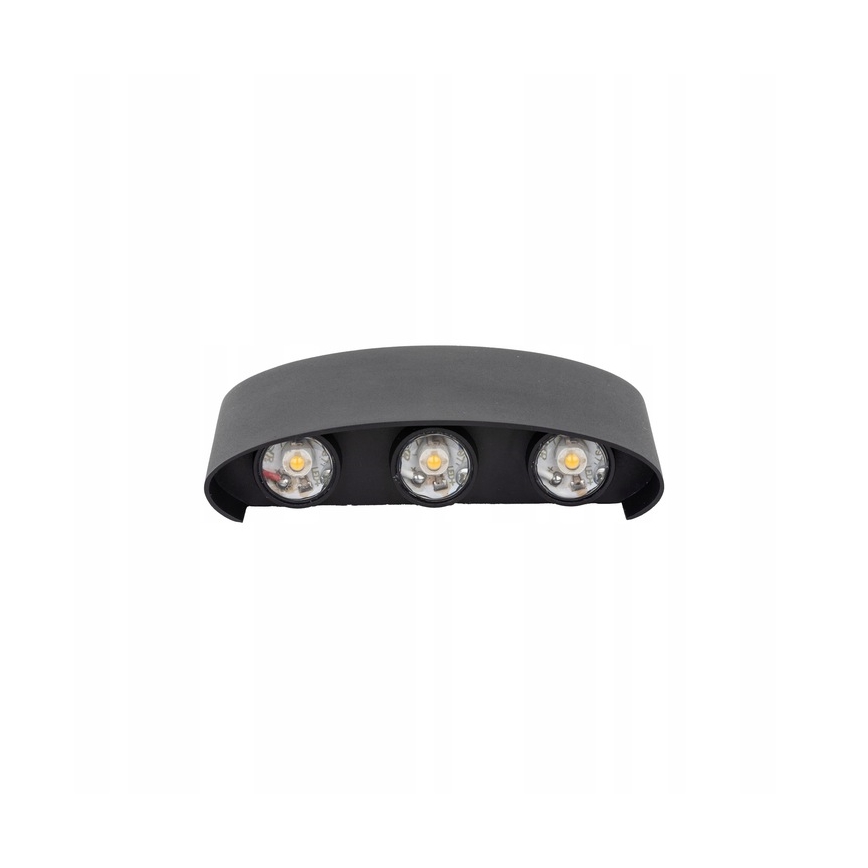 Applique a LED da esterno ARROW 6xLED/1W/230V IP54 nero