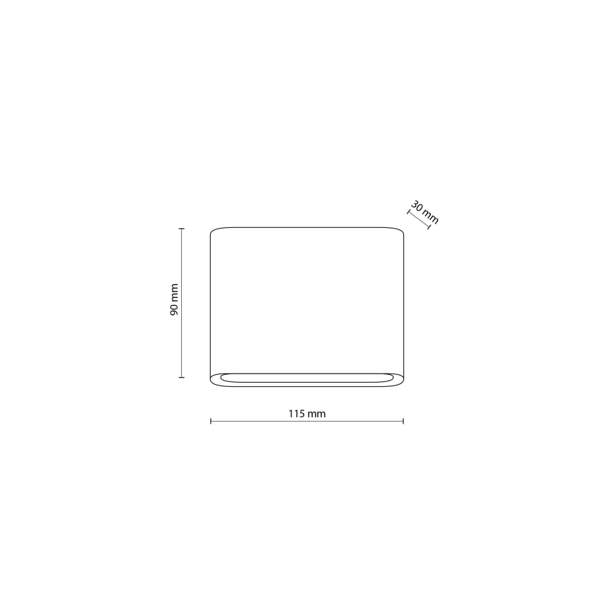 Applique a LED da esterno ARWENA 2xLED/3W/230V IP54 nero