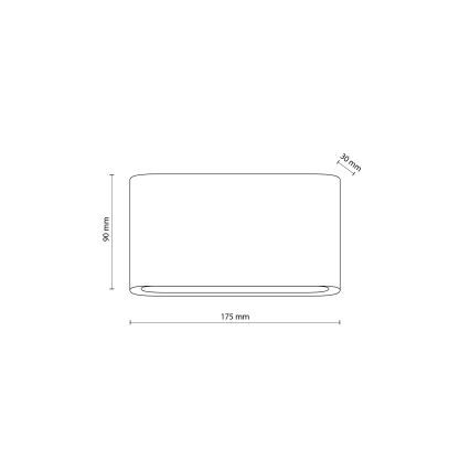 Applique a LED da esterno ARWENA 2xLED/6W/230V IP54 nero