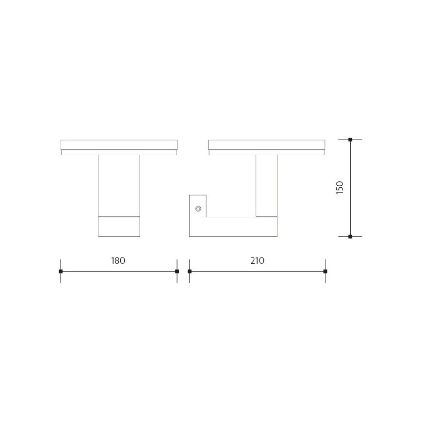 Applique a LED da esterno BARI LED/10W/230V 4000K IP54 antracite