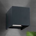 Applique a LED da esterno CUBE 2xLED/3W/230V IP54 antracite