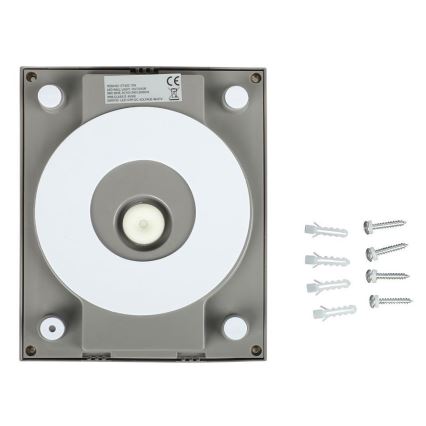 Applique a LED da esterno LED/12W/230V 3000K IP65 grigio