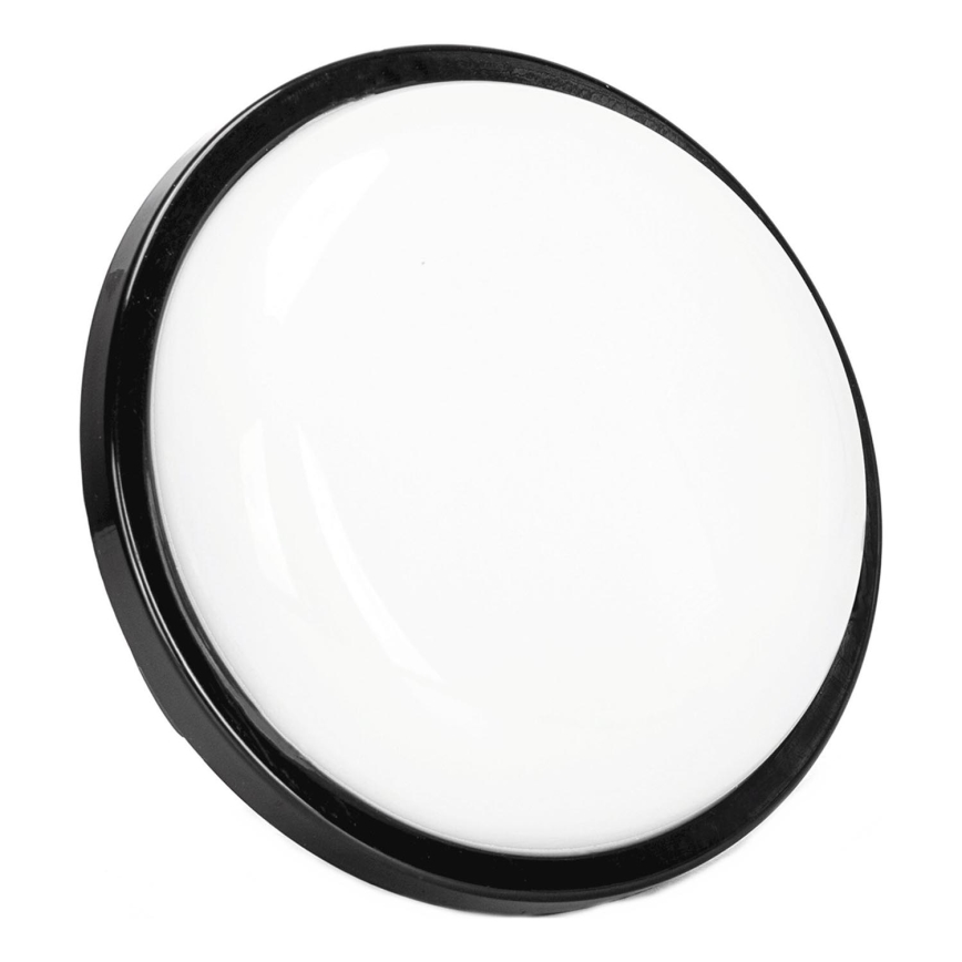 Applique a LED da esterno LED/15W/230V 6500K diametro 15,5 cm nero IP65