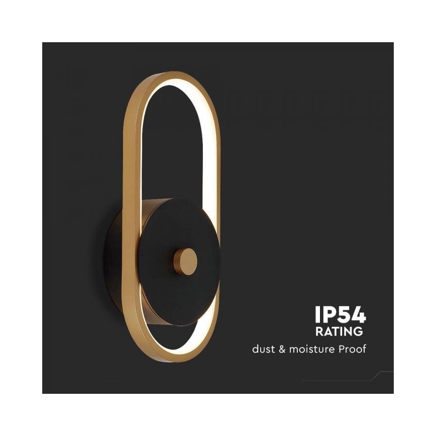Applique a LED da esterno LED/15W/230V IP54 4000K ottone