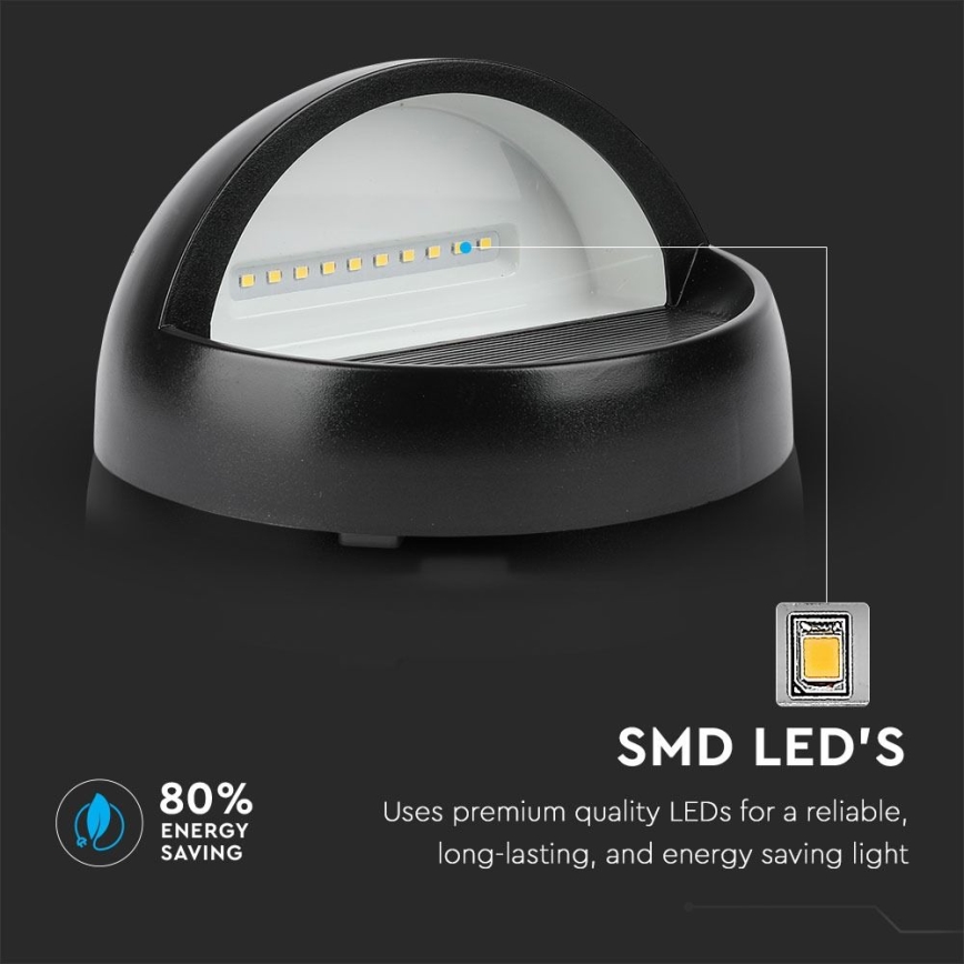 Applique a LED da esterno LED/3W/230V 4000K IP65 nero