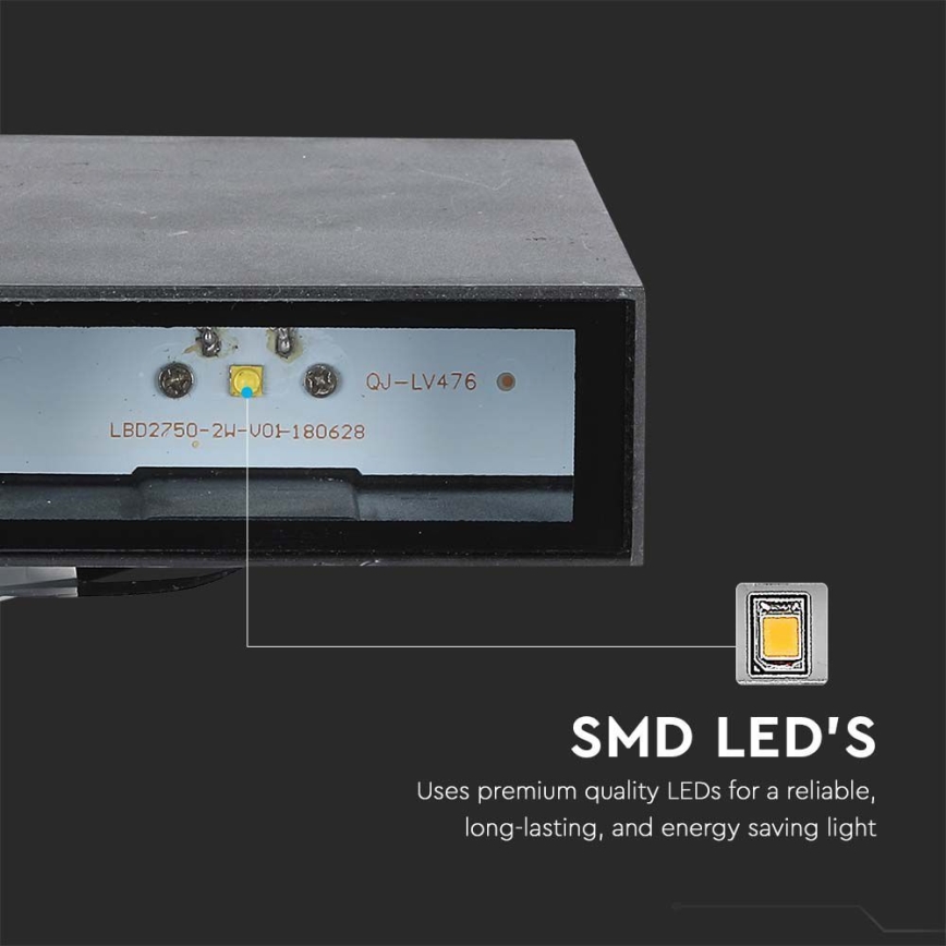 Applique a LED da esterno LED/4W/230V 3000K IP65 nero