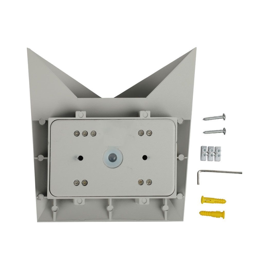 Applique a LED da esterno LED/5W/230V 3000K IP65 grigio