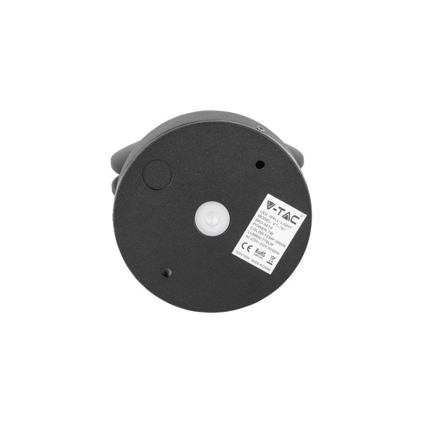 LED da esterno wall flexible chiaro LED/7W/230V 3000K IP65 nero
