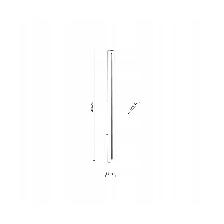 Applique a LED da esterno LINEA LED/12W/230V IP65 61 cm antracite