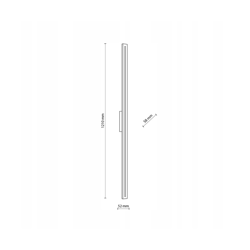 Applique a LED da esterno LINEA LED/30W/230V IP65 121 cm antracite