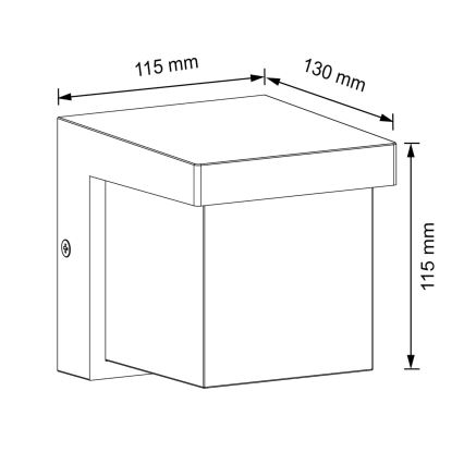 Applique a LED da esterno MORGAN LED/10W/230V IP54