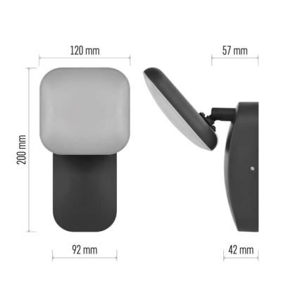 Applique a LED da esterno NIKA LED/12,5W/230V IP44