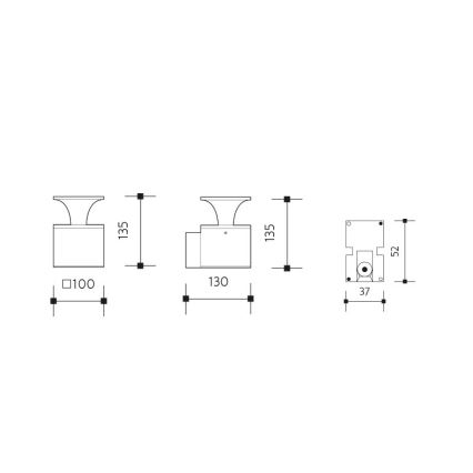 Applique a LED da esterno ORNELA LED/6W/230V 3000K IP54 marrone