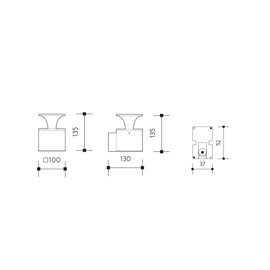 Applique a LED da esterno ORNELA LED/6W/230V 3000K IP54 marrone