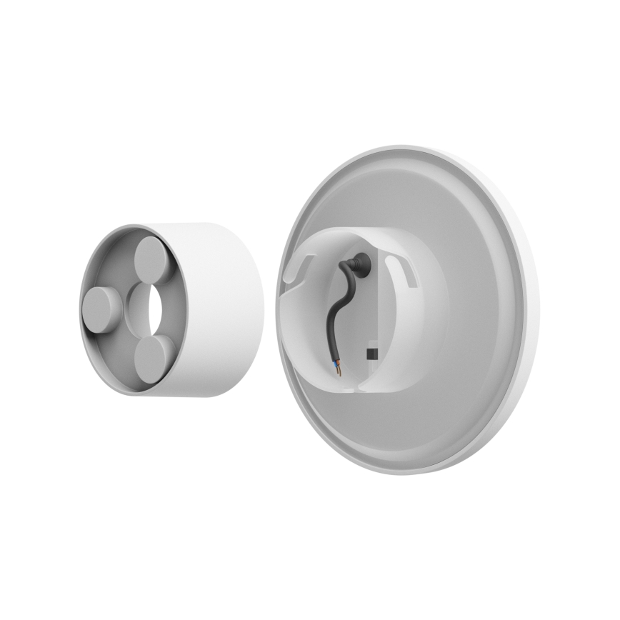 Applique a LED da esterno PIATTA LED/18W/230V 3000/4000/6000K diametro 25 cm IP44 bianco
