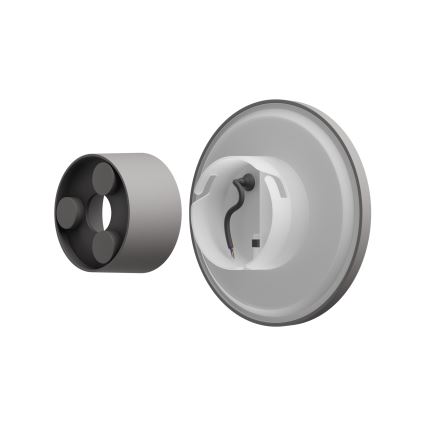 Applique a LED da esterno PIATTA LED/18W/230V 3000/4000/6000K diametro 25 cm IP44 grigio