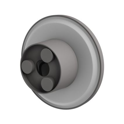 Applique a LED da esterno PIATTA LED/18W/230V 3000/4000/6000K diametro 25 cm IP44 grigio