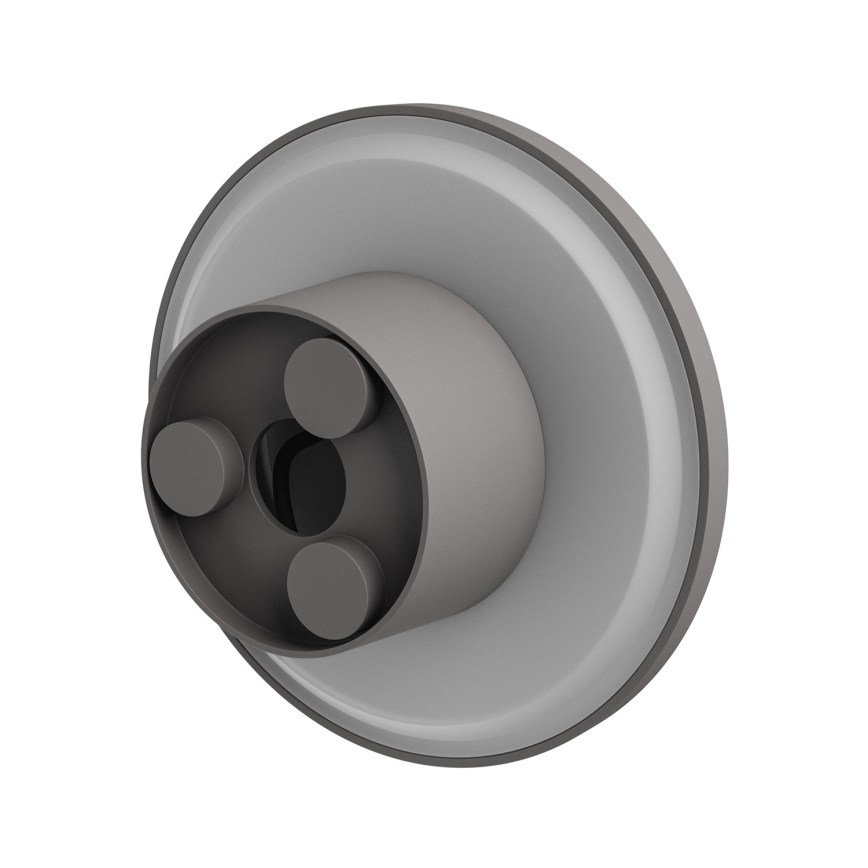 Applique a LED da esterno PIATTA LED/18W/230V 3000/4000/6000K diametro 25 cm IP44 grigio