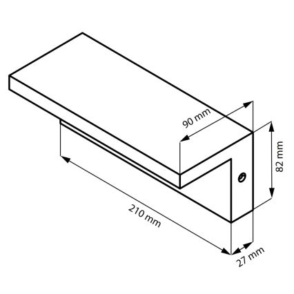 Applique a LED da esterno TESA LED/10W/230V IP54 nero