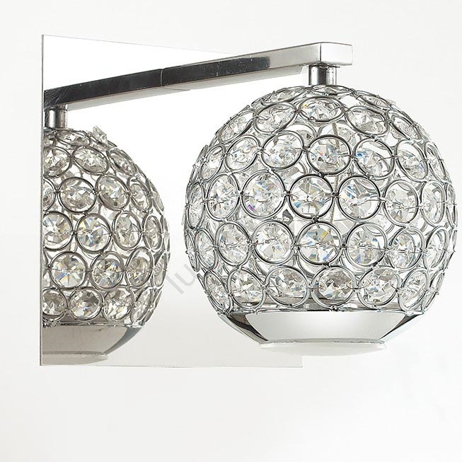 Mengjay Trade Lussuose lampade da Parete a LED in Cristallo Applique da Parete Decorazione per la casa Lampada da Parete a Sospensione in Cristallo Modern Metal E27 Illuminazione da Parete