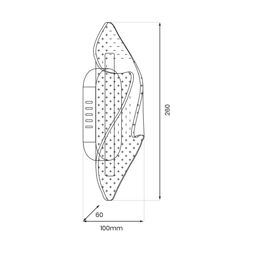 Applique a LED LARGO LED/8W/230V oro