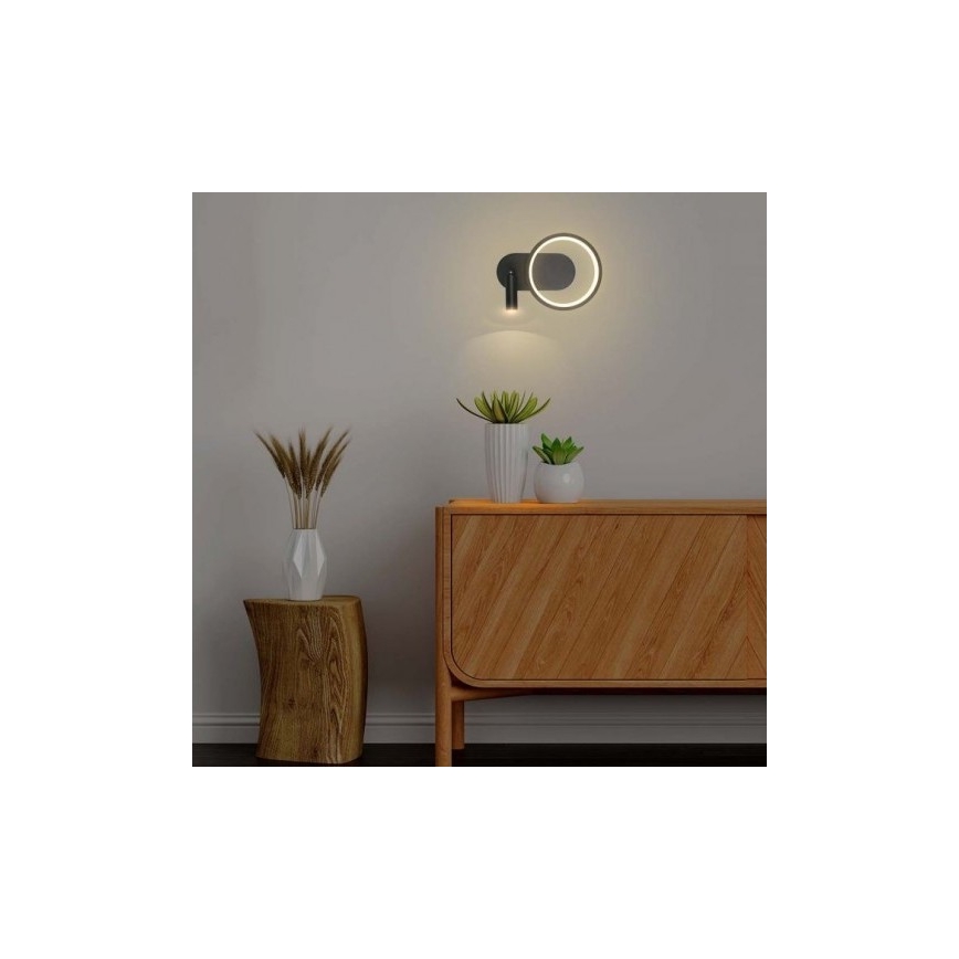 Applique a LED LED/14W/230V 4000K nero