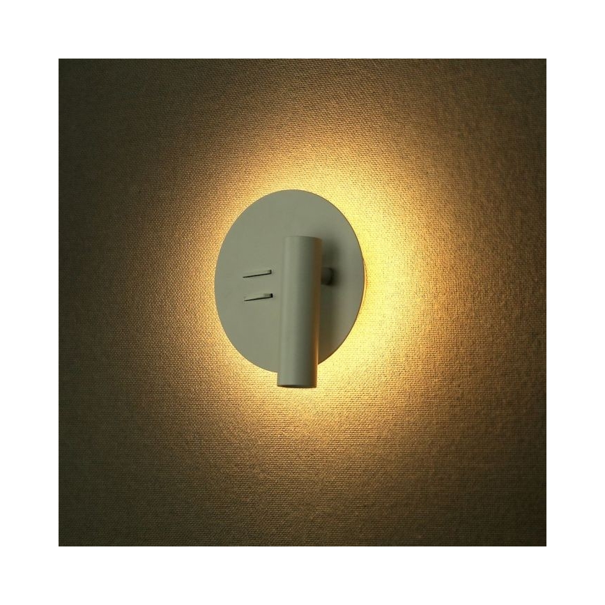 Applique a LED LED/3W/230V + LED/6W/230V 3000K bianco