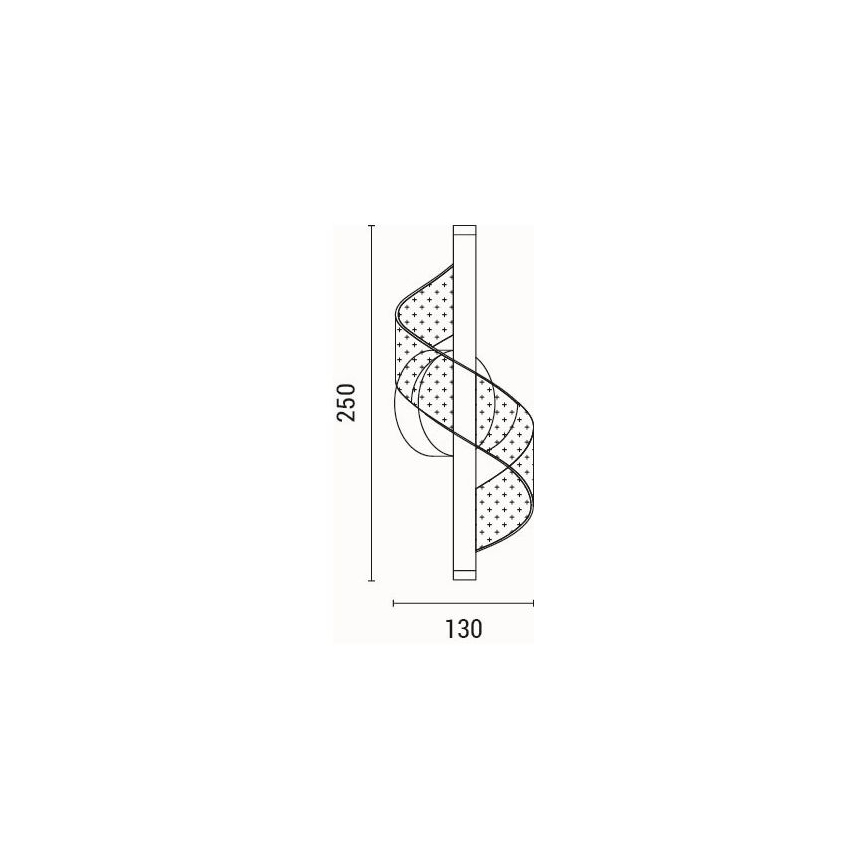 Applique a LED LED/8W/230V 3000K nero