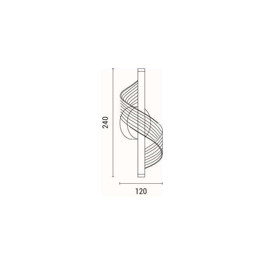 Applique a LED LED/8W/230V 3000K oro