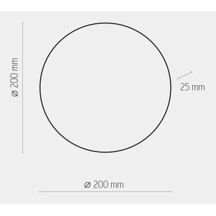 Applique a LED LUNA LED/12W/230V bianca